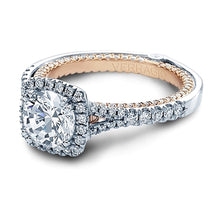 Verragio Halo Split Shank Engagement Ring