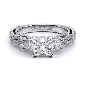 Verragio Three Stone Diamond Engagement Ring
