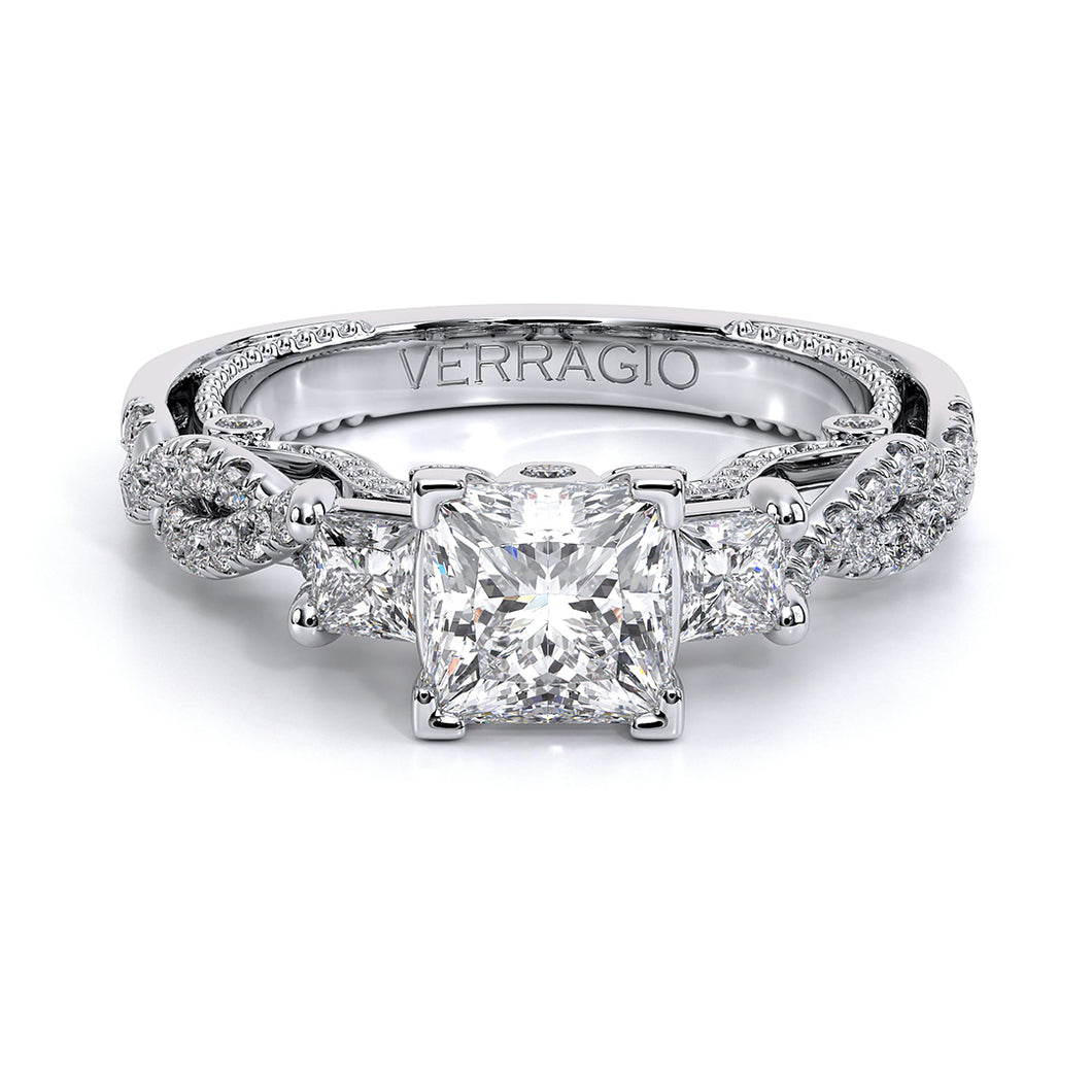 Verragio Three Stone Diamond Engagement Ring
