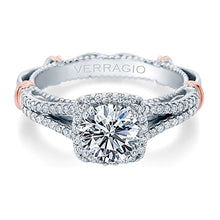 Verragio Halo Split Shank Engagement Ring