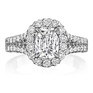 Henri Daussi Split Shank Diamond Engagement Ring