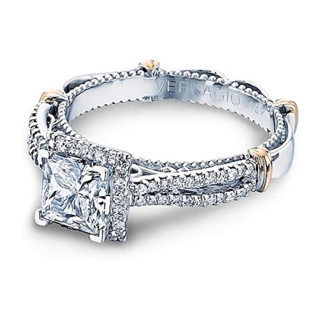 Verragio Halo Split Shank Engagement Ring