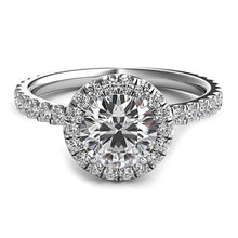 Round Halo Diamond Engagement Ring