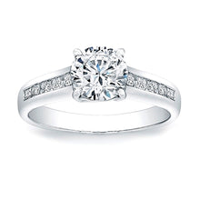 Vatche Channel Set X Prong Engagement Ring