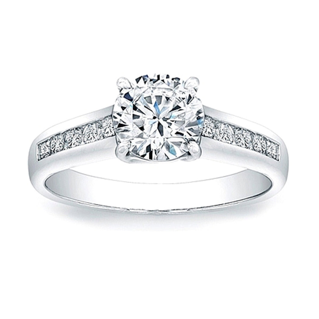 Vatche Channel Set X Prong Engagement Ring