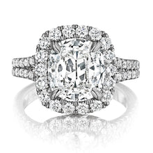 Henri Daussi Split Shank  Diamond Engagement Ring