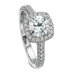 Precision Set Flush Fit Diamond Engagement Ring