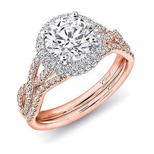 Coast Twist Shank Diamond Engagement Ring