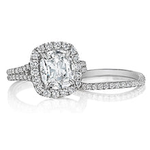 Henri Daussi Split Shank  Diamond Engagement Ring