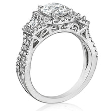 Henri Daussi Split Shank Diamond Engagement Ring