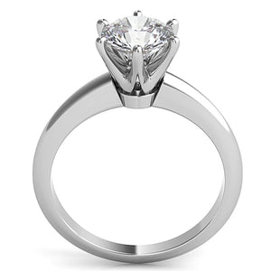 Six Prong Diamond Solitaire Engagement Ring