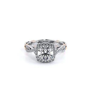 Verragio classic engagement ring that features pave set twisted dia...