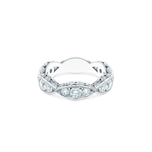 2644B5W Tacori Diamond Crescent Wedding Band