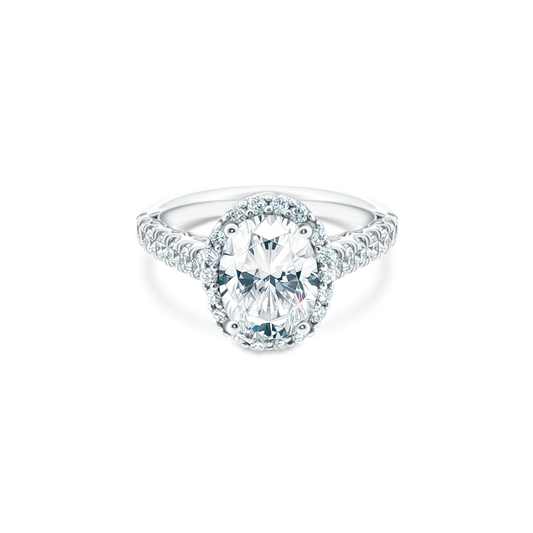 Tacori Oval Diamond Halo Engagement Ring — photo 1 of 3