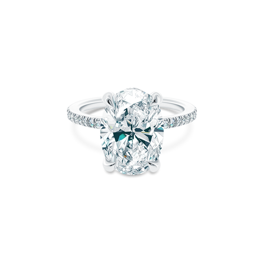 Tacori Oval Diamond Pave Engagement Ring — photo 1 of 3