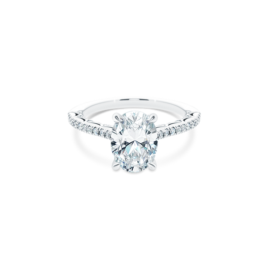 Tacori Oval Diamond Pave Engagement Ring — photo 1 of 3