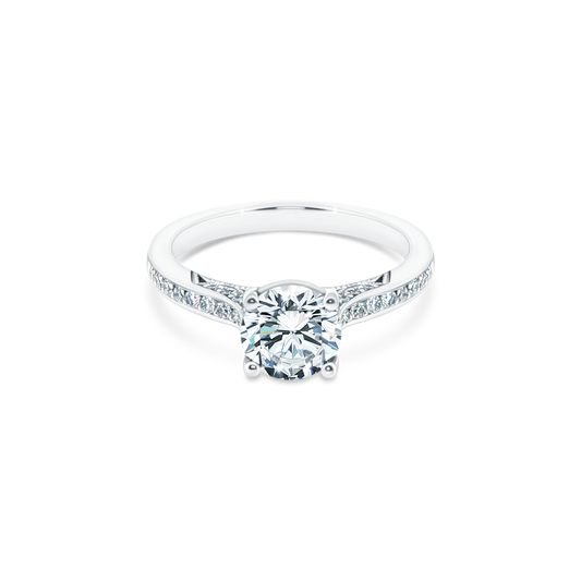Tacori Round Diamond Channel Engagement Ring — photo 1 of 3