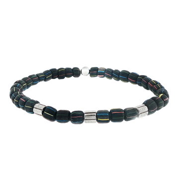 Tateossian Brushed Java Bead Bracelet With Sterling Silver — photo 1 of 1
