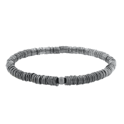 Tateossian Pure Disc Expandable Bracelet In Black Rhodium Plated Silver — photo 1 of 1