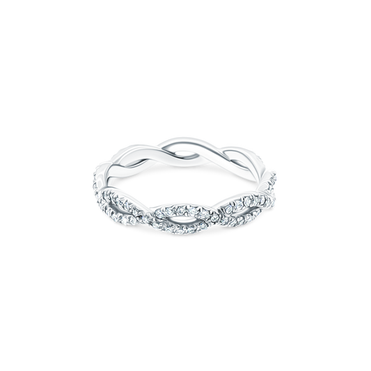 WED-4017 Verragio Diamond Infinity Knot Eternity Band