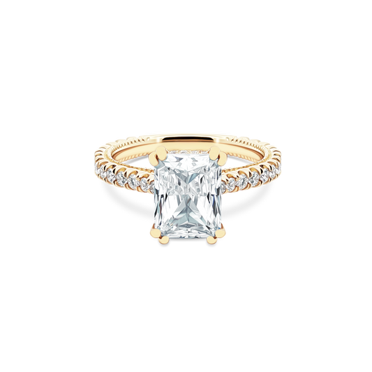Verragio Emerald Diamond Pave Engagement Ring — photo 1 of 3