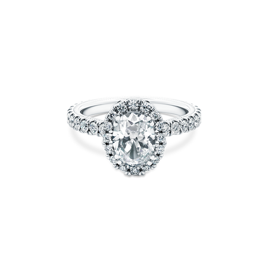 Verragio Oval Halo Diamond Engagement Ring — photo 1 of 3