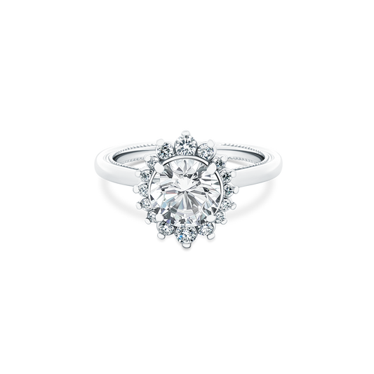 Verragio Round Halo Diamond Engagement Ring — photo 1 of 3