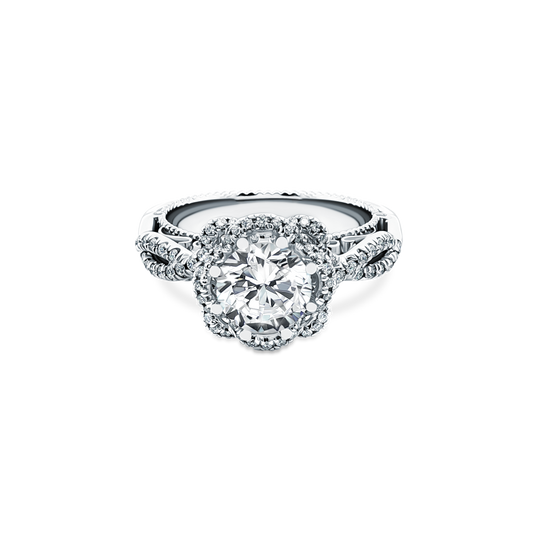 Verragio Round Halo Diamond Engagement Ring — photo 1 of 3