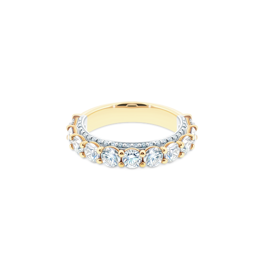 ENG-0489W Verragio Two-Tone Diamond Eternity Band