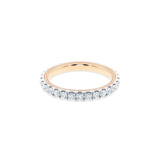 TR210W-2T Verragio Two-Tone Diamond Eternity Band