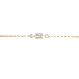 This classic link bracelet features diamonds totaling .30cts. Avail...