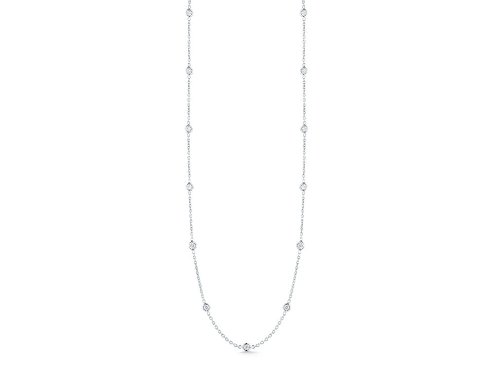 Necklace with 24 Diamond Stations