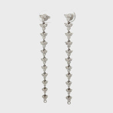 18k White Gold Diamond Convertible Flower Earrings
