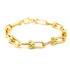 14k yellow gold link ball bracelet 360 video view