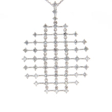 This mesh style necklace features diamonds totaling 1.53cts on 18k ...