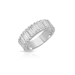18k White Gold Diamond Wedding Band
