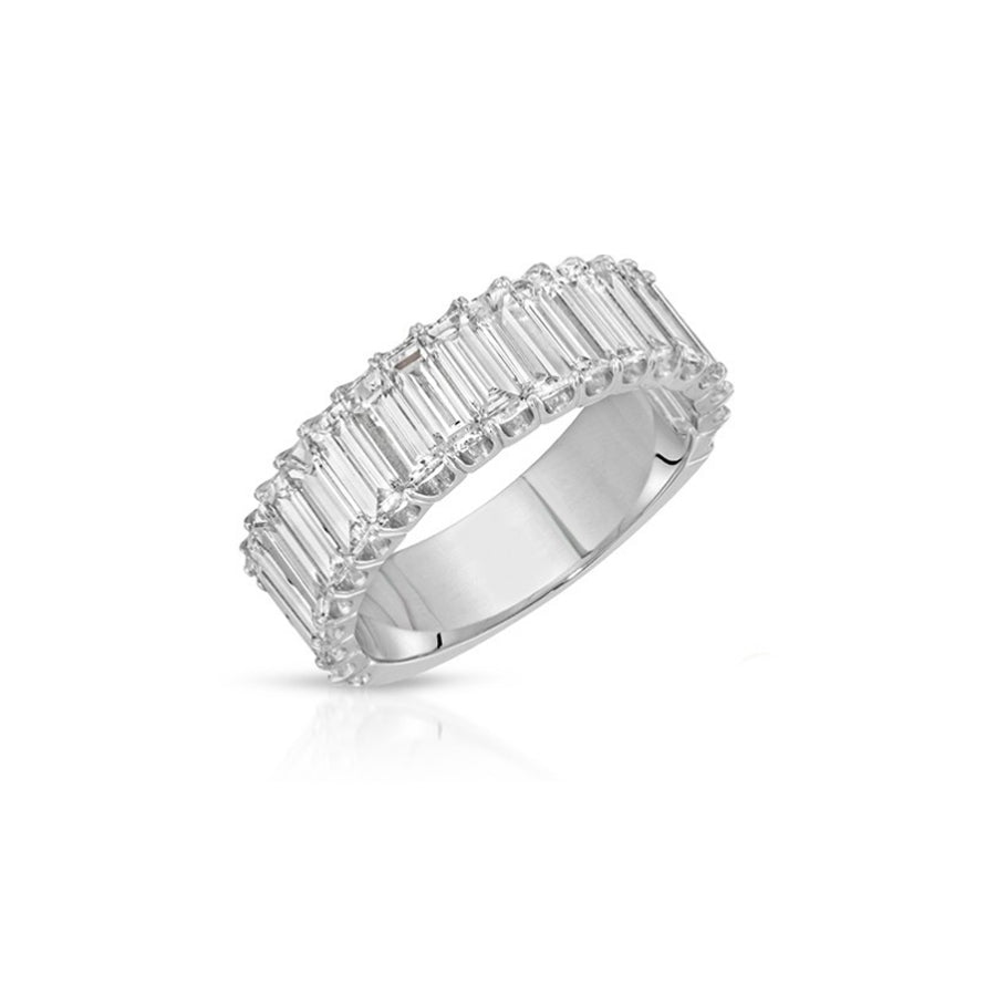 18k White Gold Diamond Wedding Band