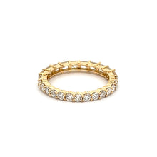 Half Round - Half Baguette Diamond Eternity Band