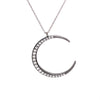 14k Crescent Moon Pendant