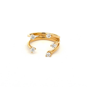 18k Yellow Gold Diamond Ring