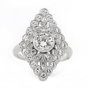 Estate Platinum Diamond Ring- 1.72ctw