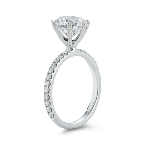 Signature "Avery" Pave 6 Prong Diamond Engagement Ring