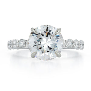 Signature "VICTORIA" Prong Set Diamond Engagement Ring