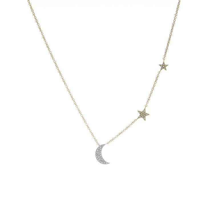 This necklace features pave set round brilliant cut diamonds set in...