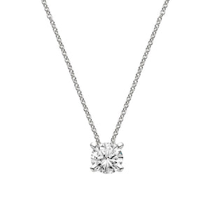 This necklace features a bezel set diamond that total totals 1.81cts.