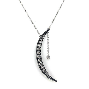 This necklace features round diamonds that total 1.07cts set in 18k...