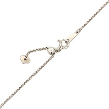 This 18k white gold lariat necklace features 11 round brilliant cut...