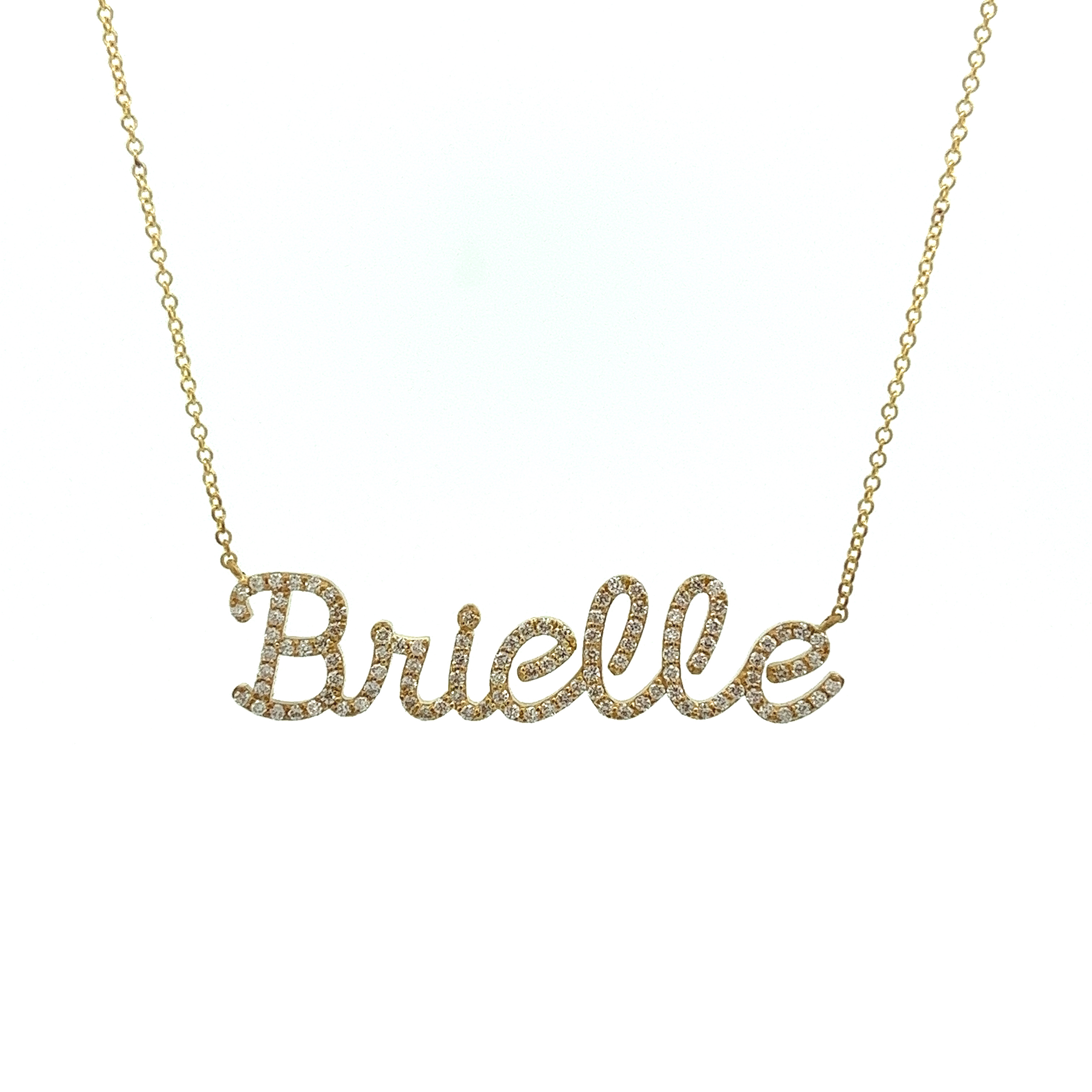 Personalized 2025 script necklace