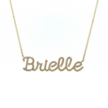 
Personalized Modern Script Necklace

Pave-set diamonds
Necklace le...
