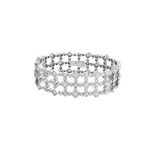 This bracelet features bezel set round brilliant cut diamonds that ...